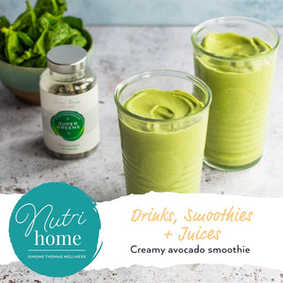 Simone Thomas Wellness Creamy Avocado Smoothie Nutrihome Recipe