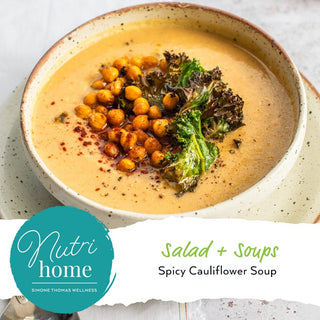 Simone Thomas Wellness Spicy Cauliflower Soup Nutrihome Recipe
