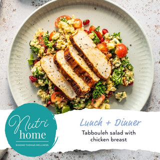 Simone Thomas Wellness Tabbouleh Salad With Chicken Breast Nutrihome Recipe