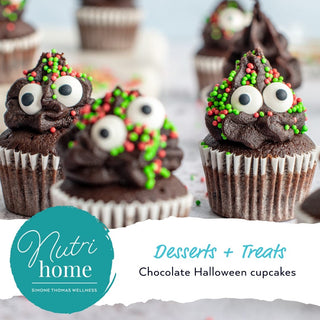 Simone Thomas Wellness Chocolate Halloween Cupcake Nutrihome Recipe