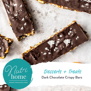 Simone Thomas Wellness Dark Chocolate Crispy Bars Nutrihome Recipe