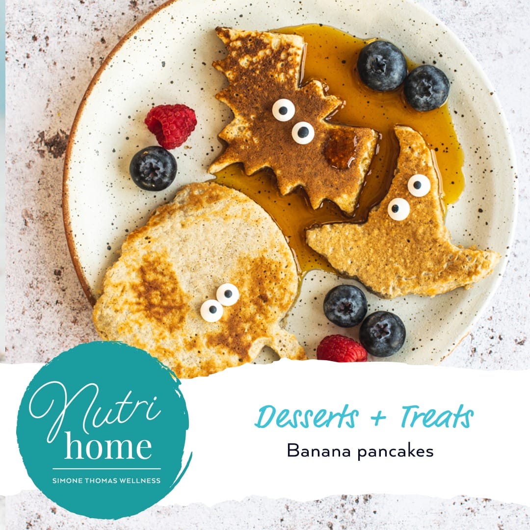 Simone Thomas Wellness Halloween Banana Pancakes Nutrihome Recipe